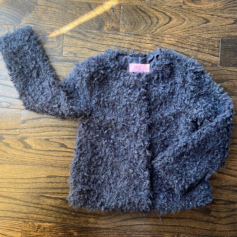 Dark Blue Fluffy Sweater